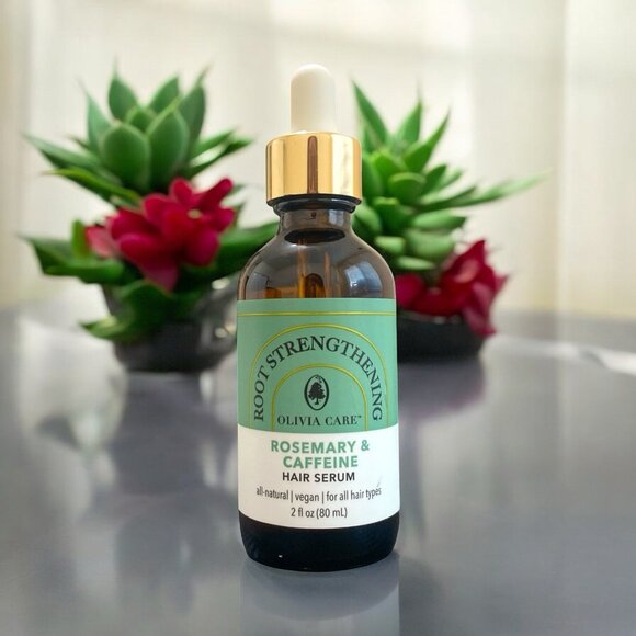 Olivia Care ROSEMARY & CAFFEINE ROOT STRENGTHENING HAIR SERUM 2oz NEW - Picture 1 of 2